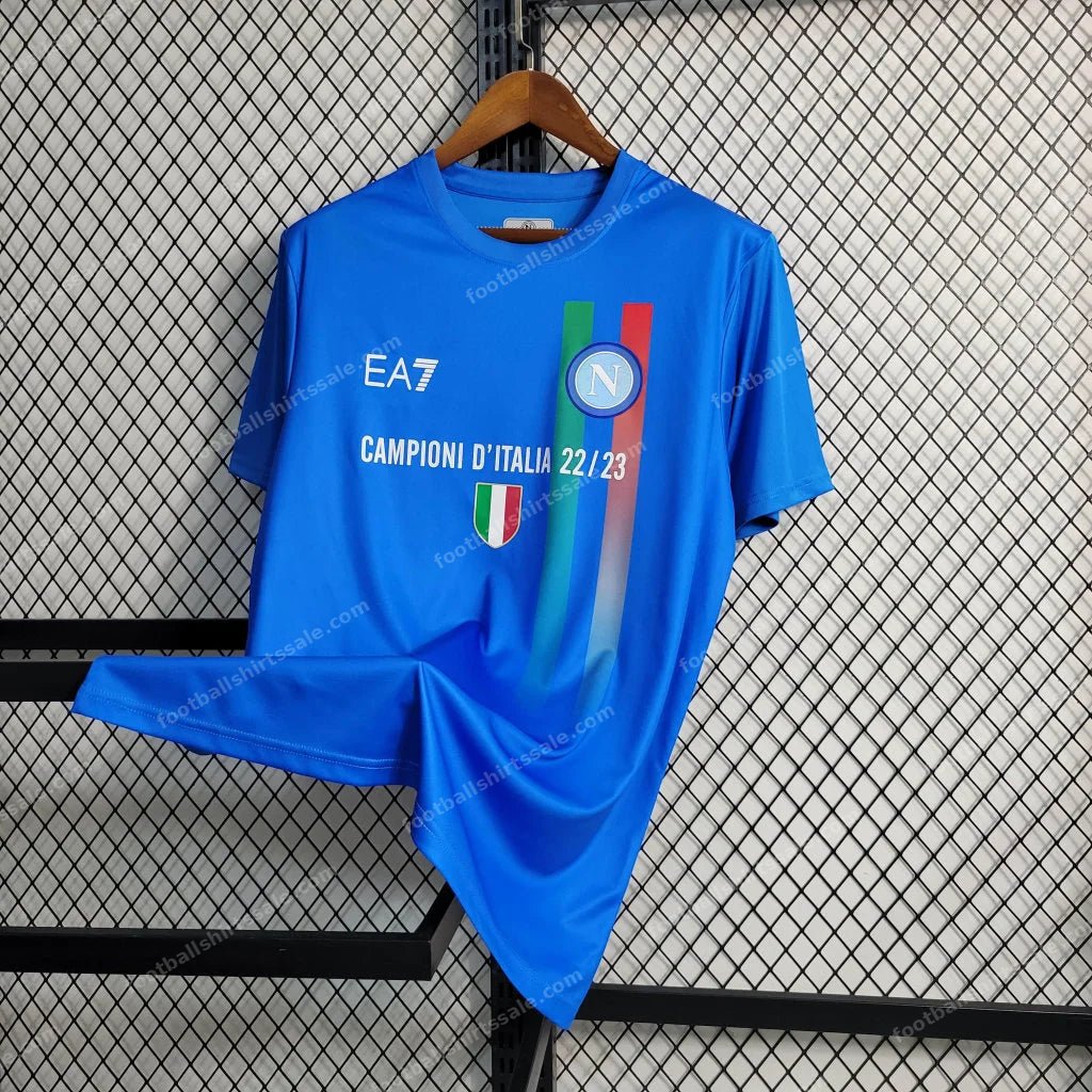 2023/2024 Napoli Soccer Commemorative Edition Blue Jersey 1:1 Thai Quality - Detail 2