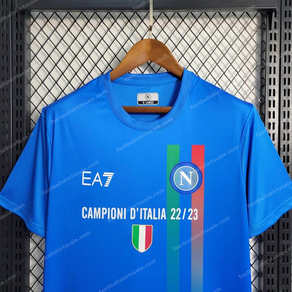 2023/2024 Napoli Soccer Commemorative Edition Blue Jersey 1:1 Thai Quality - Detail 3