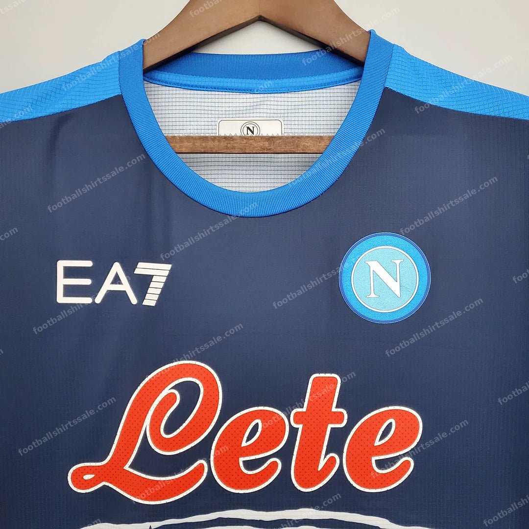 Napoli Soccer Commemorative Edition Blue Jersey 2021/2022 Retro 1:1 Thai Quality - Detail 3
