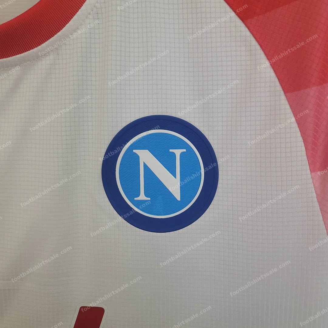 2023 Napoli Valentine’s Day Limited Edition White Soccer Jersey 1:1 Thai Quality - Detail 8