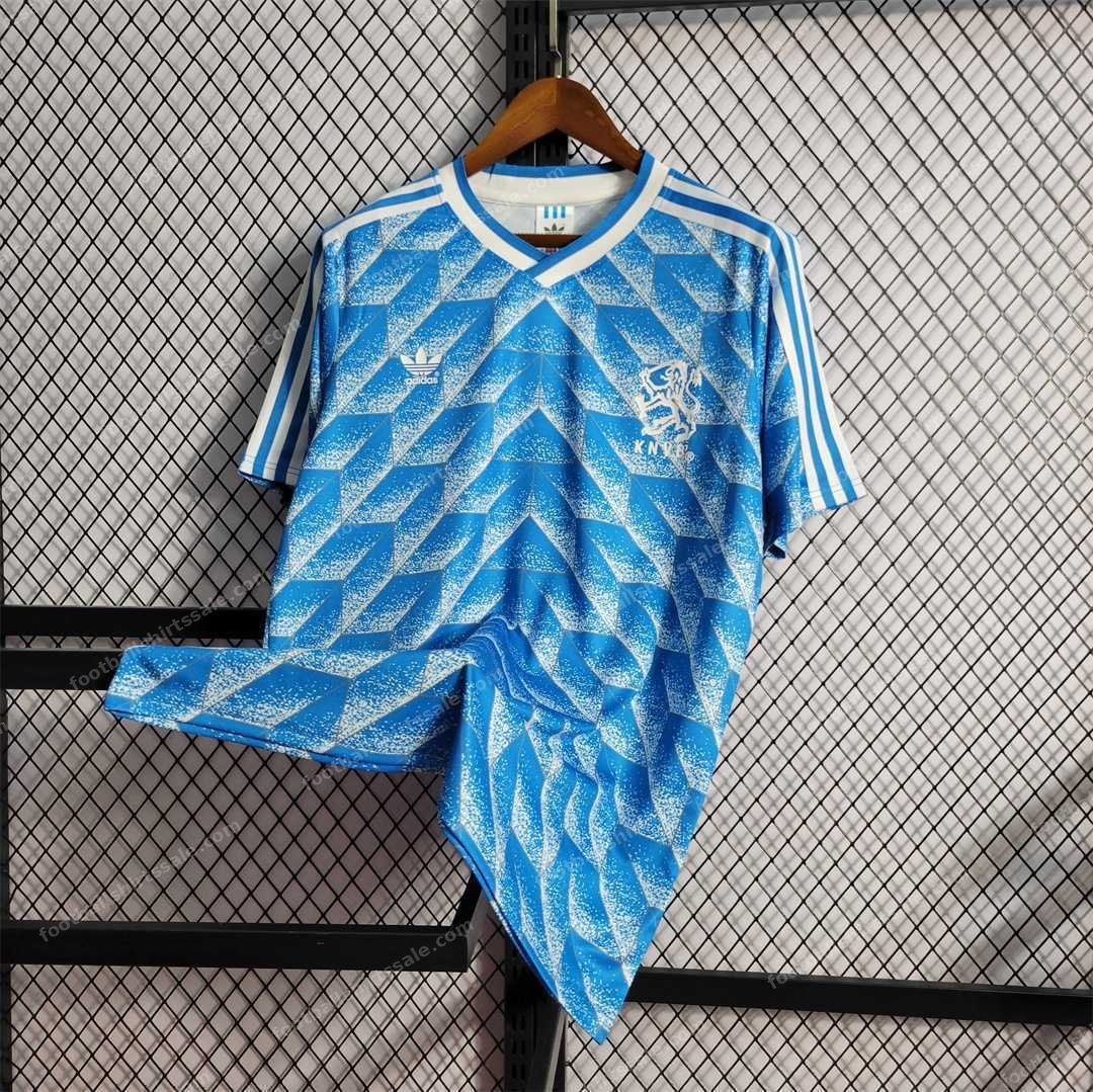1988 Netherland Retro Away Football Jersey - Detail 4