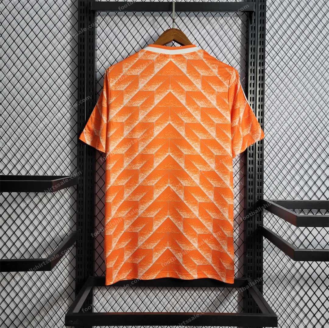 1988 Netherland Retro Home Football Jersey - Detail 1