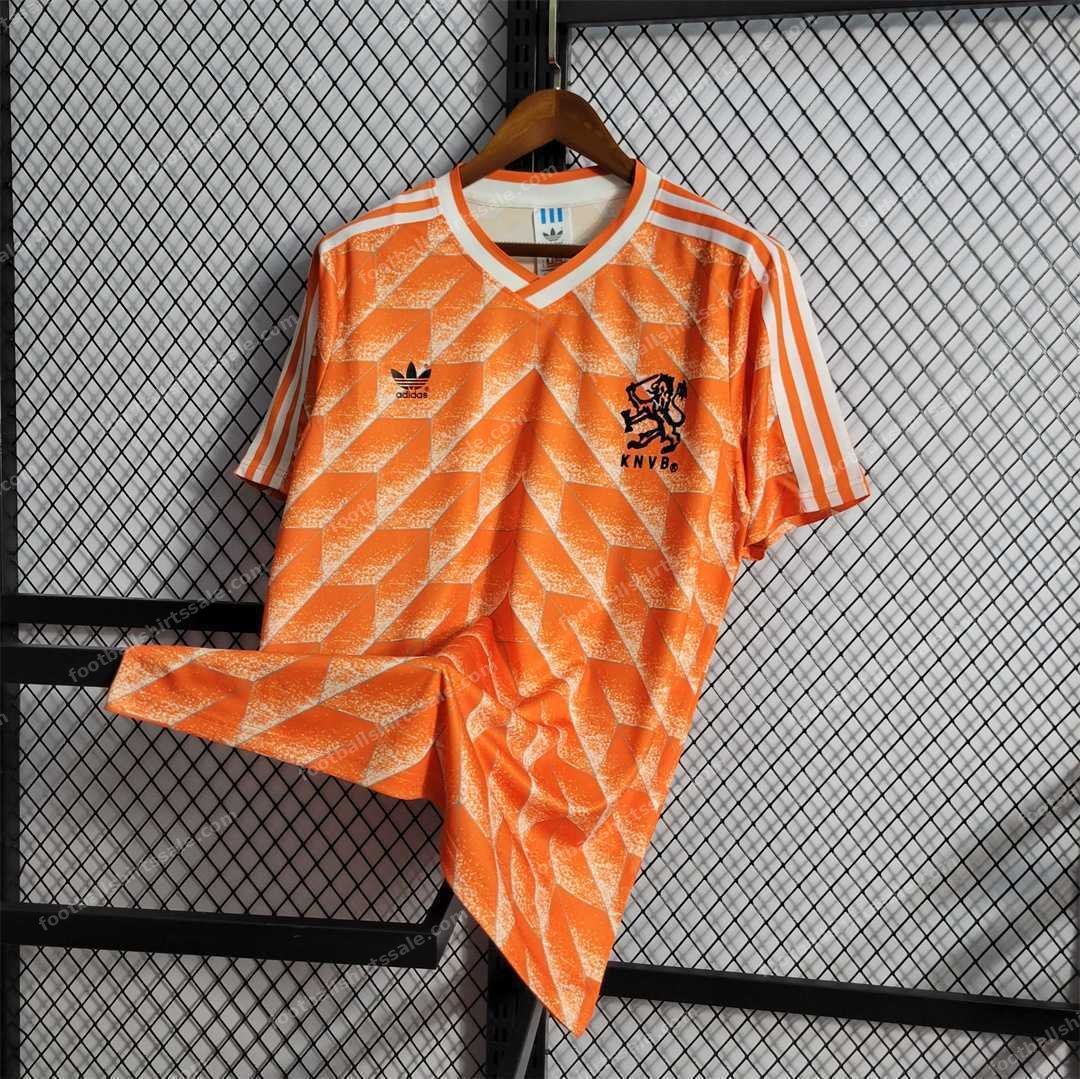 1988 Netherland Retro Home Football Jersey - Detail 2
