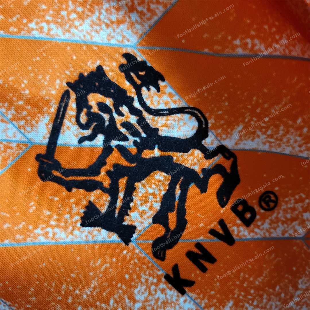 1988 Netherland Retro Home Football Jersey - Detail 3