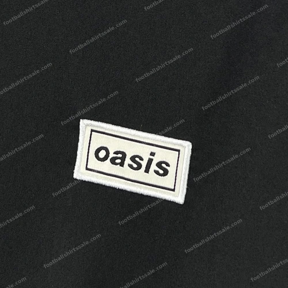 2025/26 Oasis Adidas Black Shirt Football - Detail 3