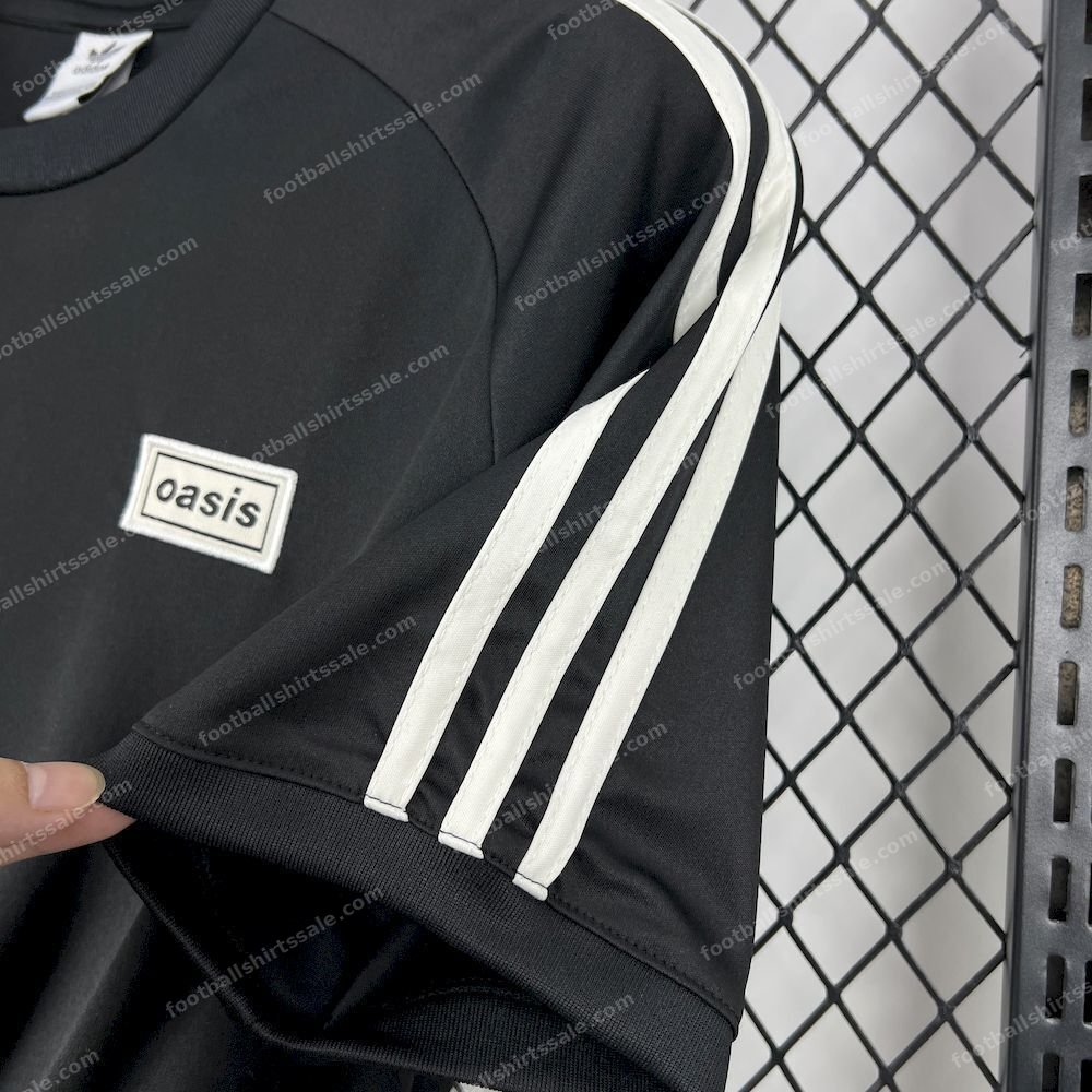 2025/26 Oasis Adidas Black Shirt Football - Detail 5