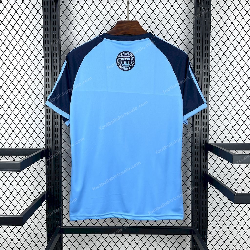 2025/26 Oasis Adidas Blue Shirt Football - Detail 1