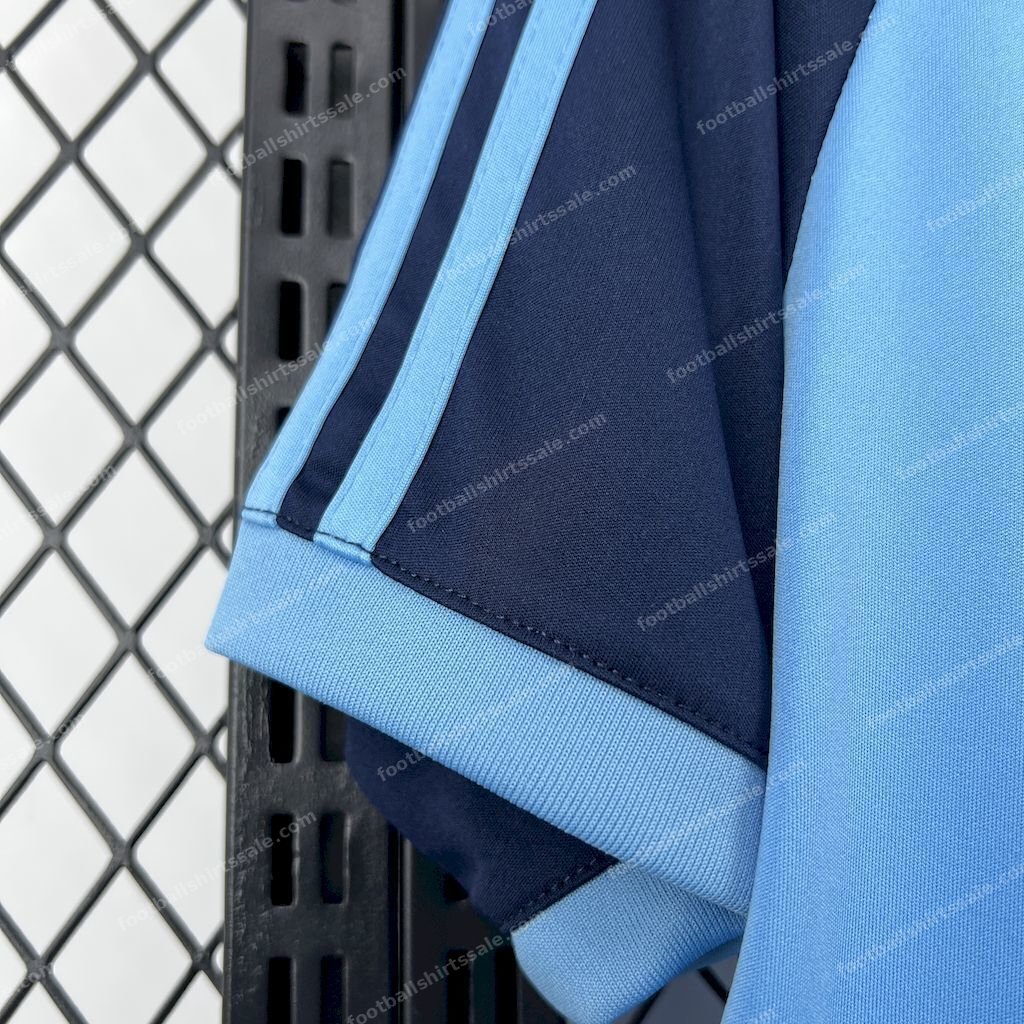 2025/26 Oasis Adidas Blue Shirt Football - Detail 2