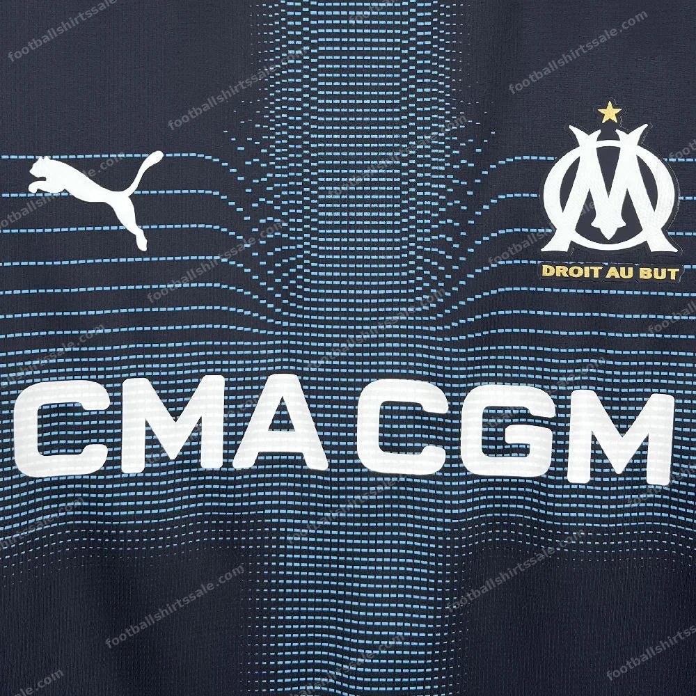 2025/2026 Olympique Marseille Away Football Shirt - Detail 2
