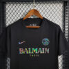 2023/2024 Paris Saint-Germain Black Balmain Shirt - Detail 3