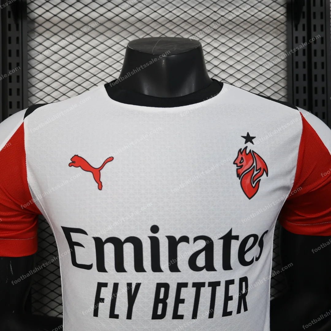 2025/2026 Player Version AC Milan Away Football Shirt - Detail 2