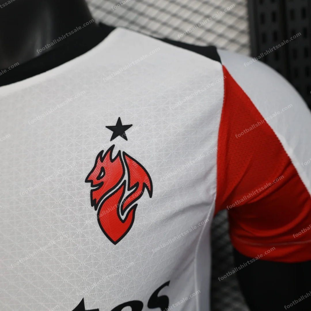 2025/2026 Player Version AC Milan Away Football Shirt - Detail 4