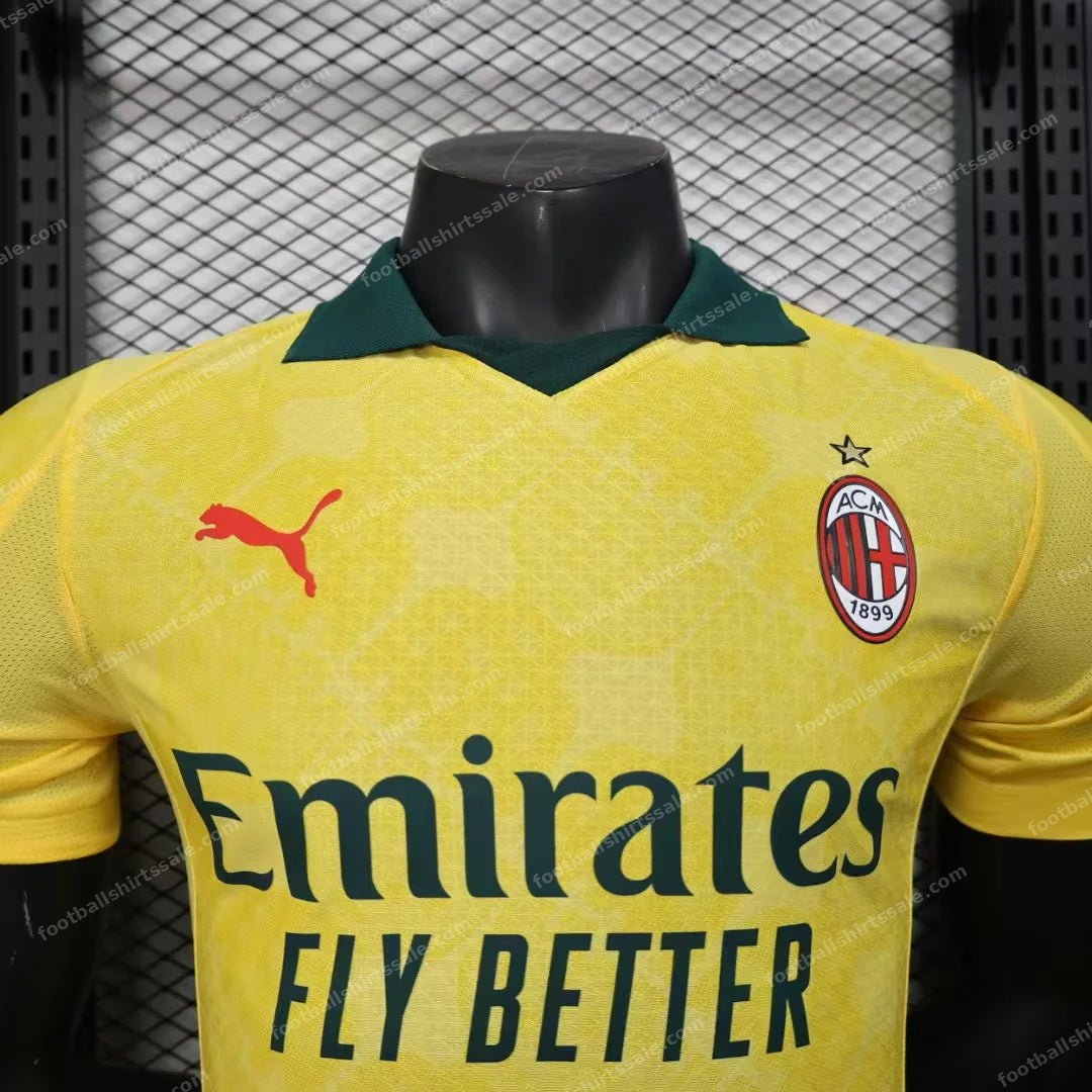 2025/2026 Player Version AC Milan Third Away Football Shirt - Detail 2