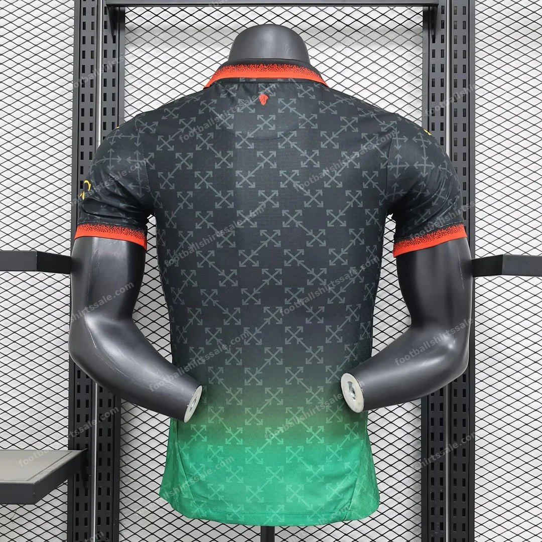 2024/2025 Player Version AC Milan x OFF-WHITE Football Shirt - Detail 1