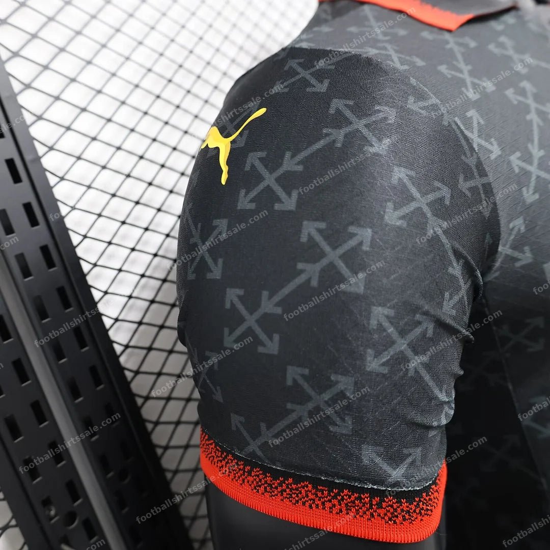2024/2025 Player Version AC Milan x OFF-WHITE Football Shirt - Detail 7