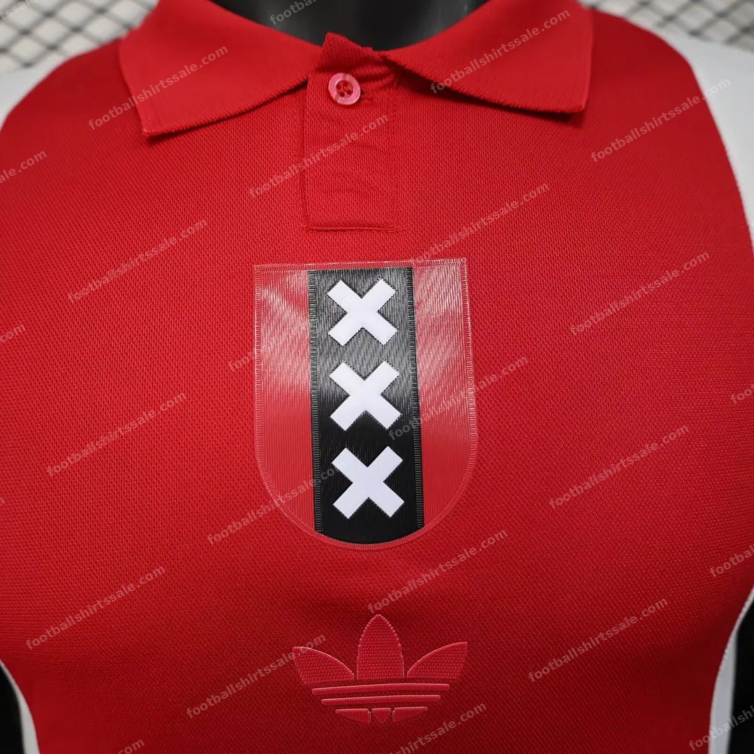2025/2026 Player Version Ajax Anniversary Football Shirt - Detail 3