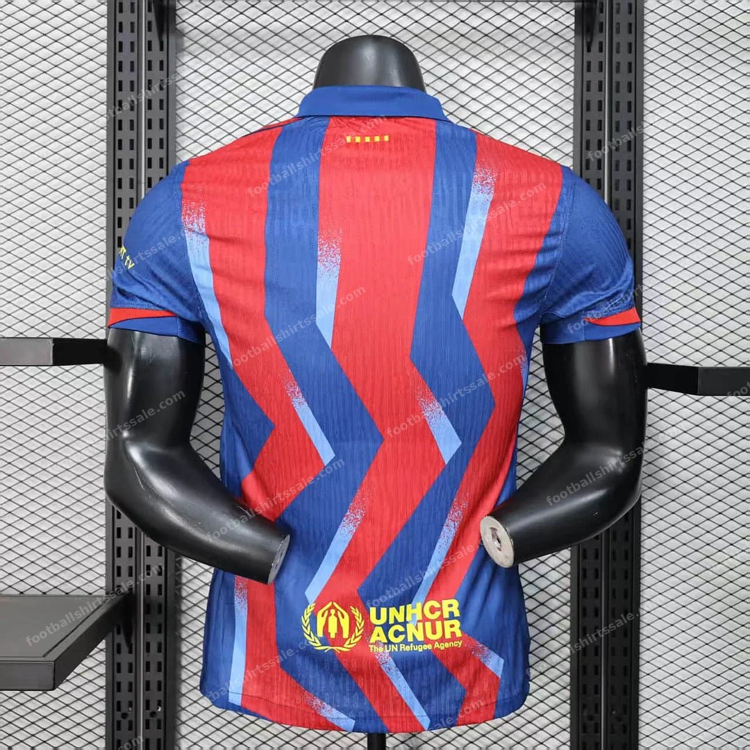 2025/2026 Player Version Barcelona Fourth Away Football Shirt - Detail 1