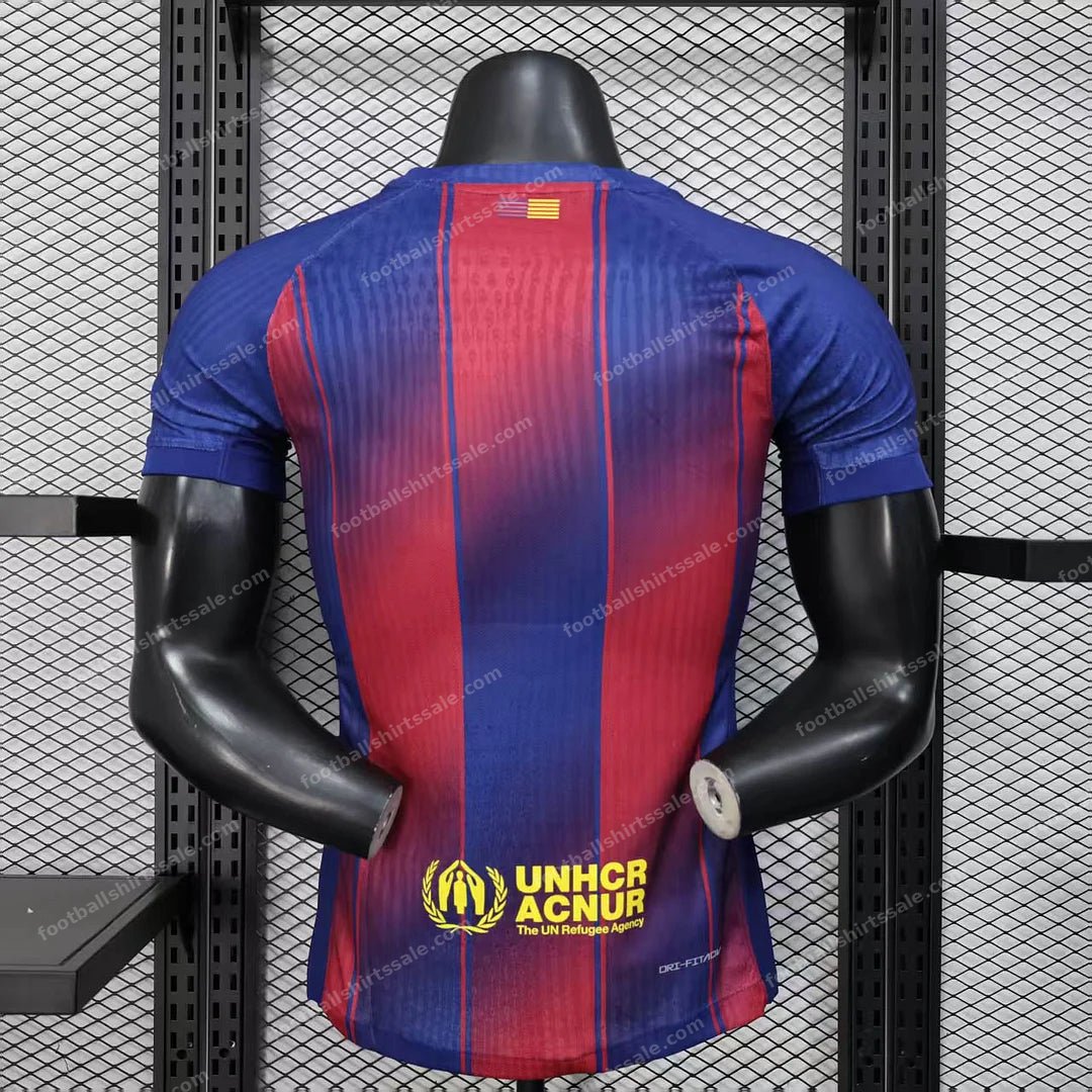 2025/2026 Player Version Barcelona Home Football Shirt - Detail 1