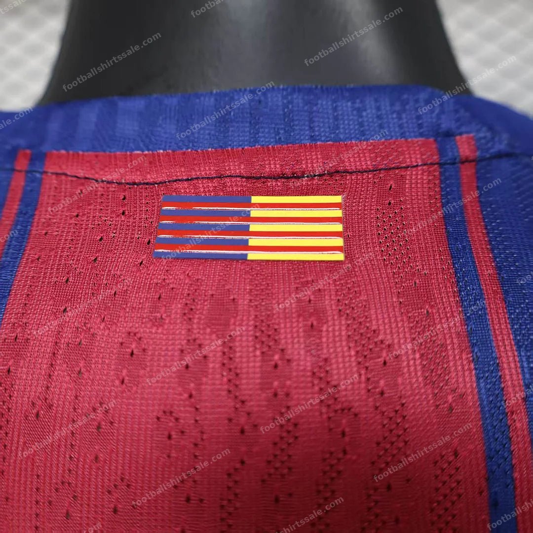 2025/2026 Player Version Barcelona Home Football Shirt - Detail 3