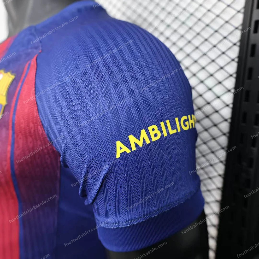 2025/2026 Player Version Barcelona Home Football Shirt - Detail 6