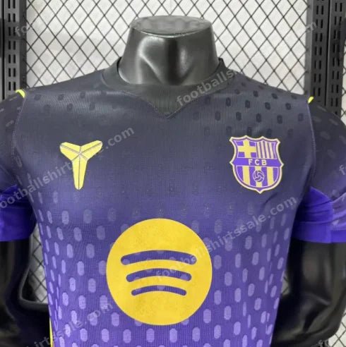 2026/2027 Player Version Barcelona Kobe Mamba Away Football Shirt - Detail 4
