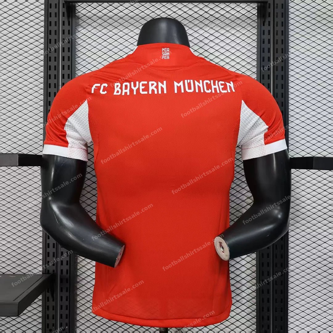 2025/2026 Player Version Bayern Munich Home Football Shirt - Detail 1