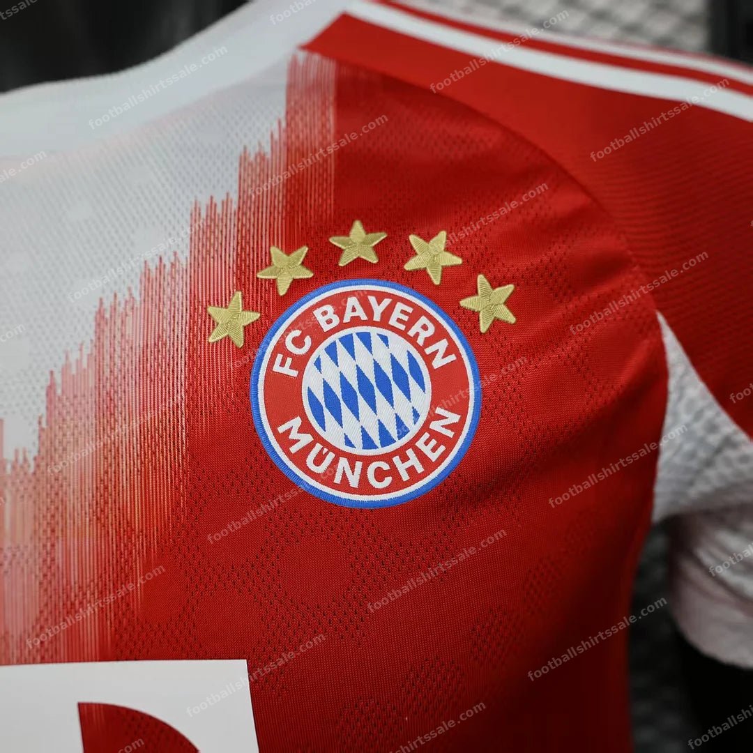 2025/2026 Player Version Bayern Munich Home Football Shirt - Detail 4