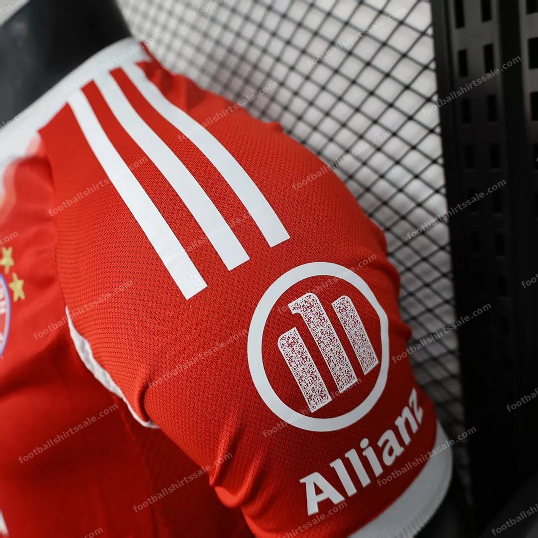2025/2026 Player Version Bayern Munich Home Football Shirt - Detail 5