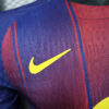 2025/2026 Player Version Long Sleeve Barcelona Home Football Shirt - Detail 3