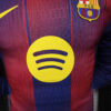 2025/2026 Player Version Long Sleeve Barcelona Home Football Shirt - Detail 4