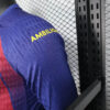 2025/2026 Player Version Long Sleeve Barcelona Home Football Shirt - Detail 9
