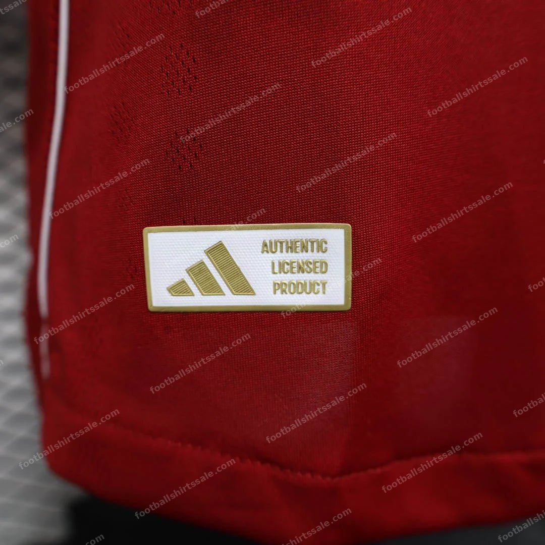 2025/2026 Player Version Long Sleeve Liverpool Home Football Shirt - Detail 5