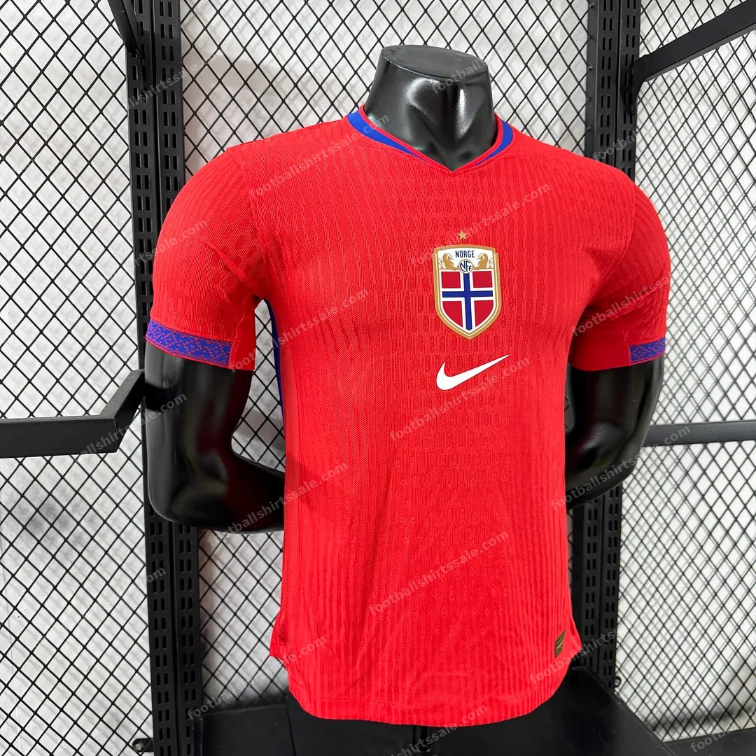 2025 Player Version Norway National Team Home Football Jersey - Detail 2