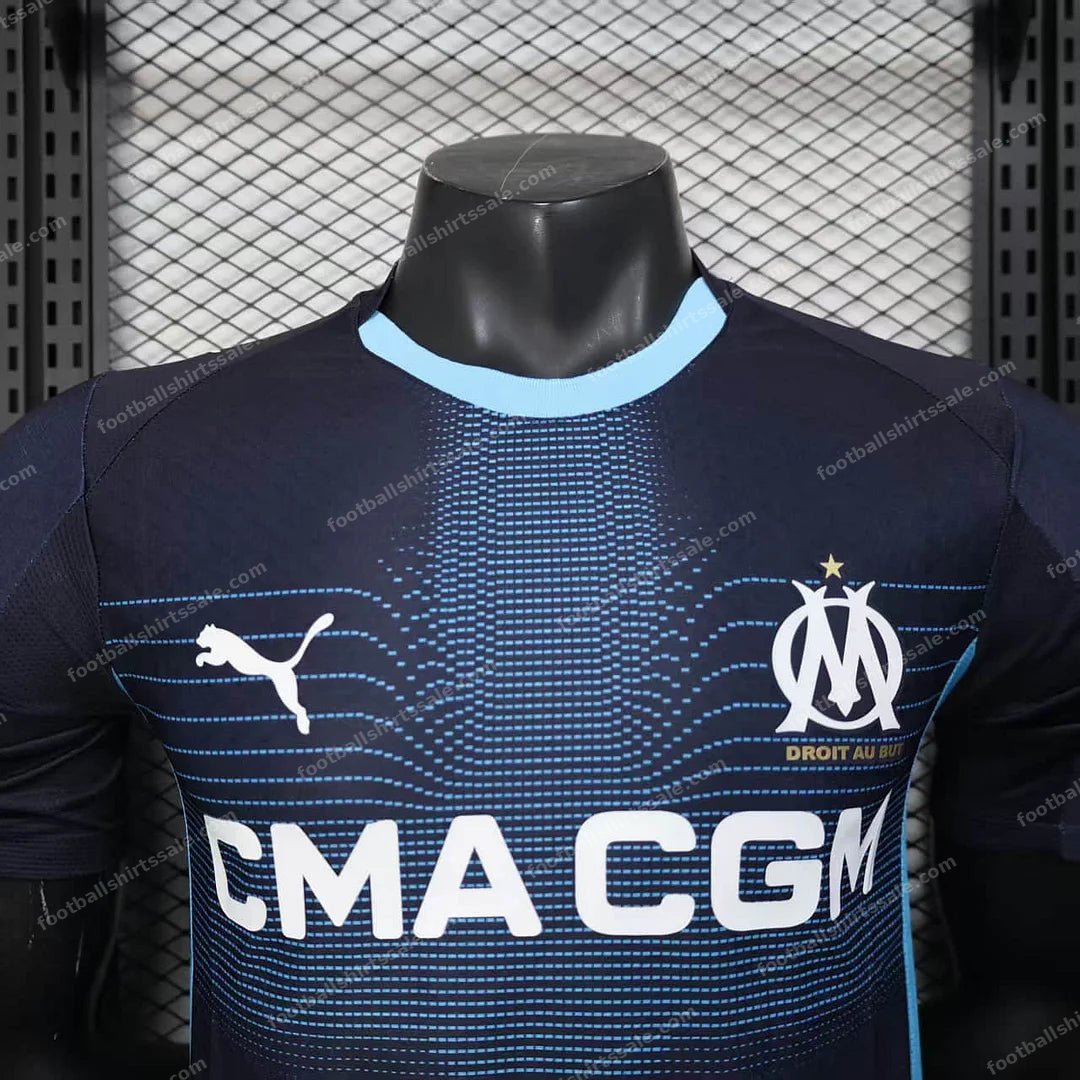 2025/2026 Player Version Olympique Marseille Away Football Shirt - Detail 2