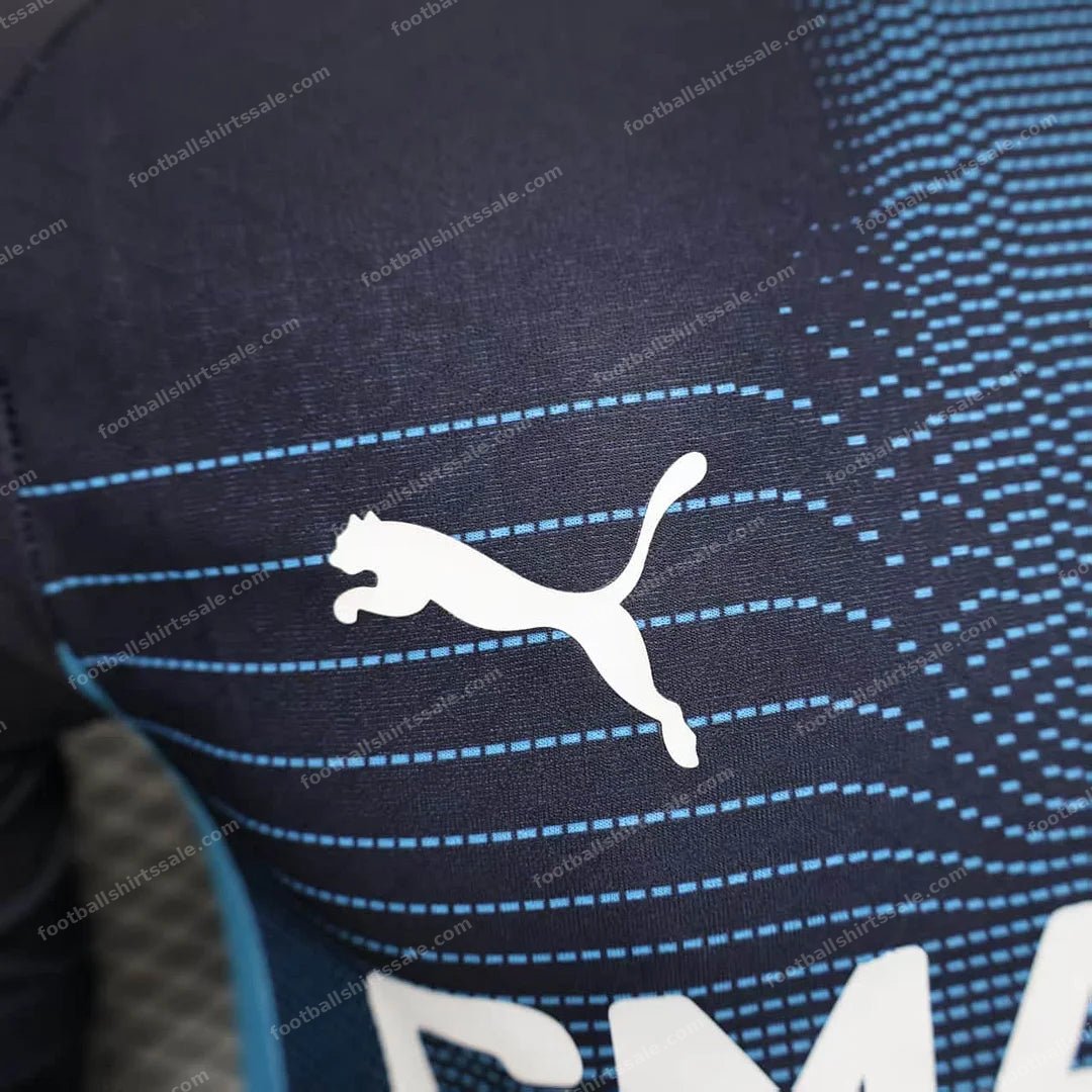 2025/2026 Player Version Olympique Marseille Away Football Shirt - Detail 3