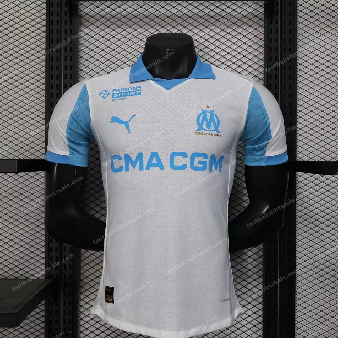 2025/2026 Player Version Olympique Marseille Home Football Shirt
