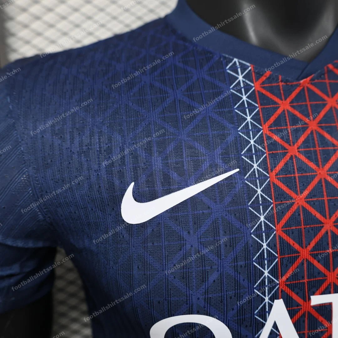 2025/2026 Player Version PSG Paris Saint-Germain Home Football Shirt - Detail 3
