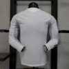 2025/2026 Player Version Real Madrid Home Long Sleeves Football Shirt - Detail 1