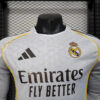 2025/2026 Player Version Real Madrid Home Long Sleeves Football Shirt - Detail 3