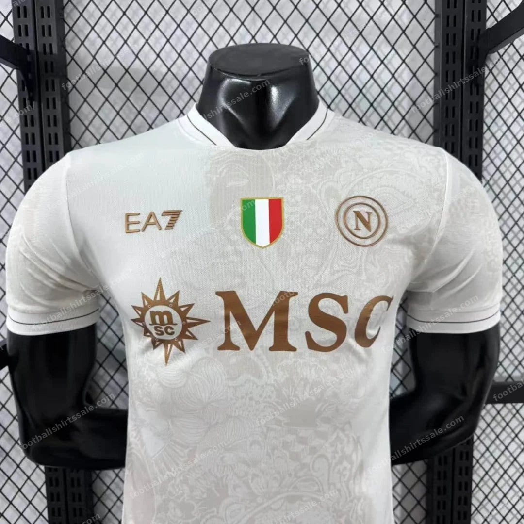 2025/2026 Player Version SSC Napoli Away Football Shirt - Detail 2
