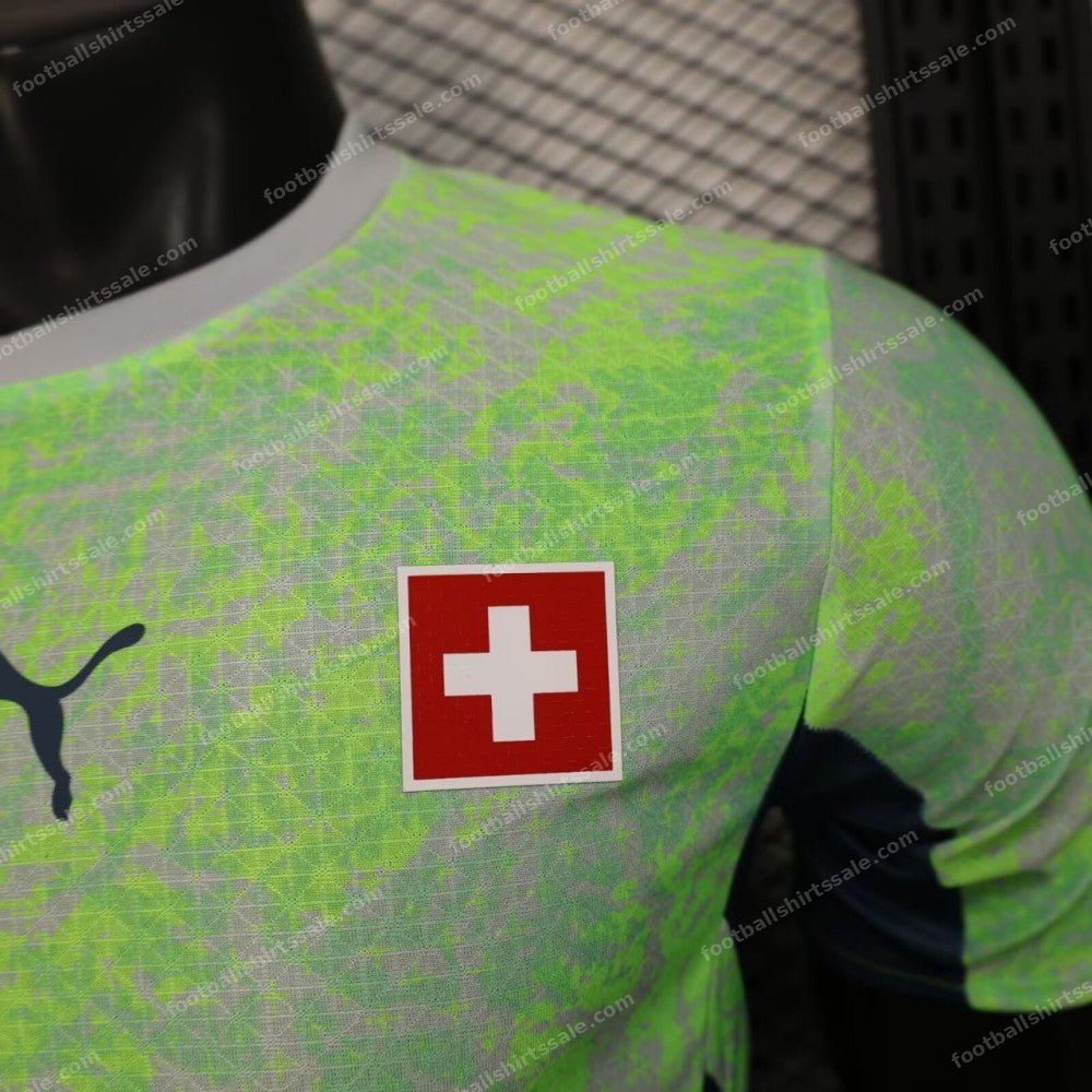 2026 Player Version Switzerland Away Green Jersey - Detail 3