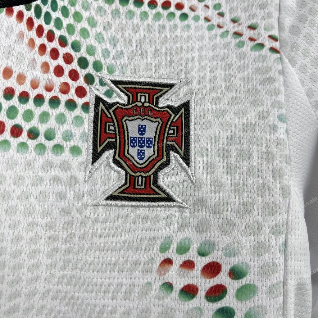 2025 Portugal Away Football Shirt Kids Size 1:1 - Detail 3