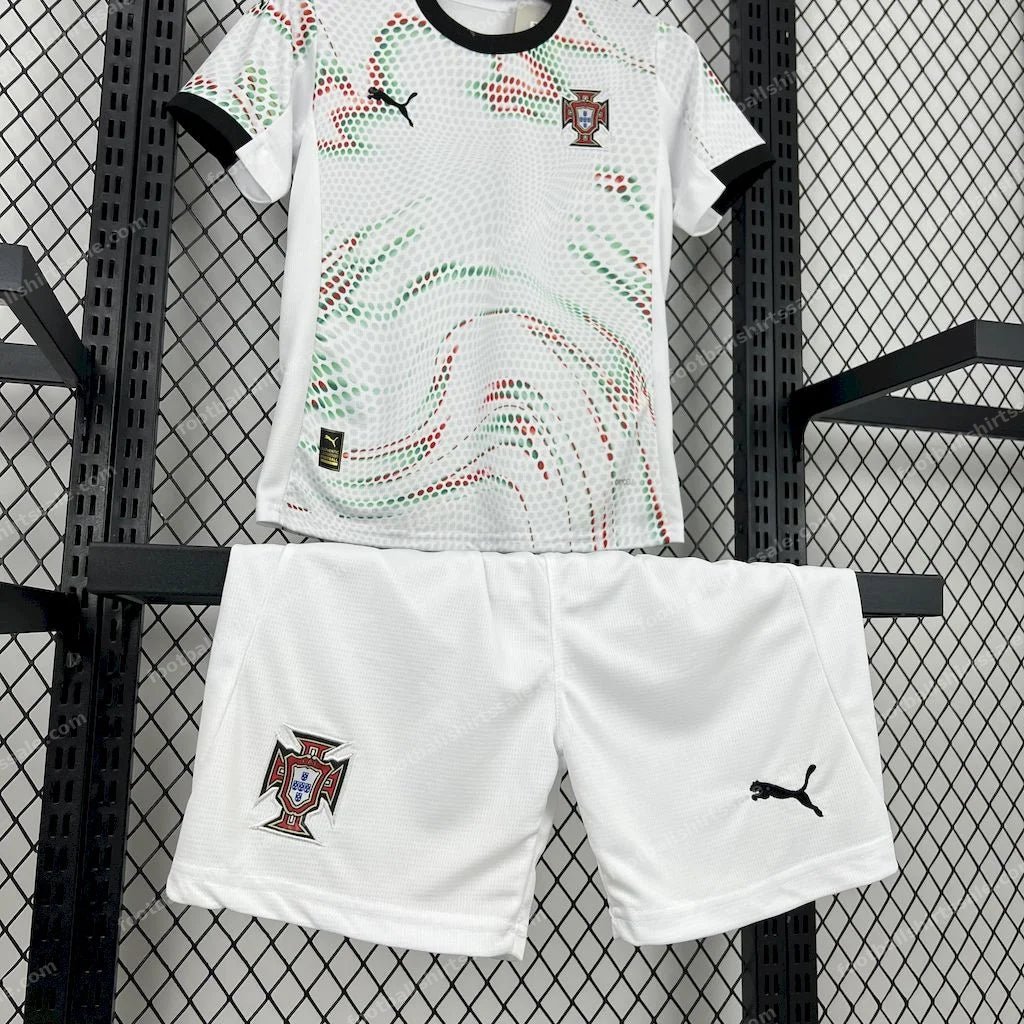 2025 Portugal Away Football Shirt Kids Size 1:1 - Detail 4