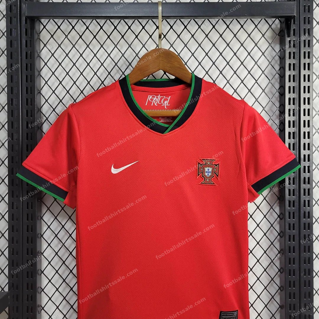 2024 Portugal Home Football Shirt Kids Size 1:1 Thai Quality - Detail 2