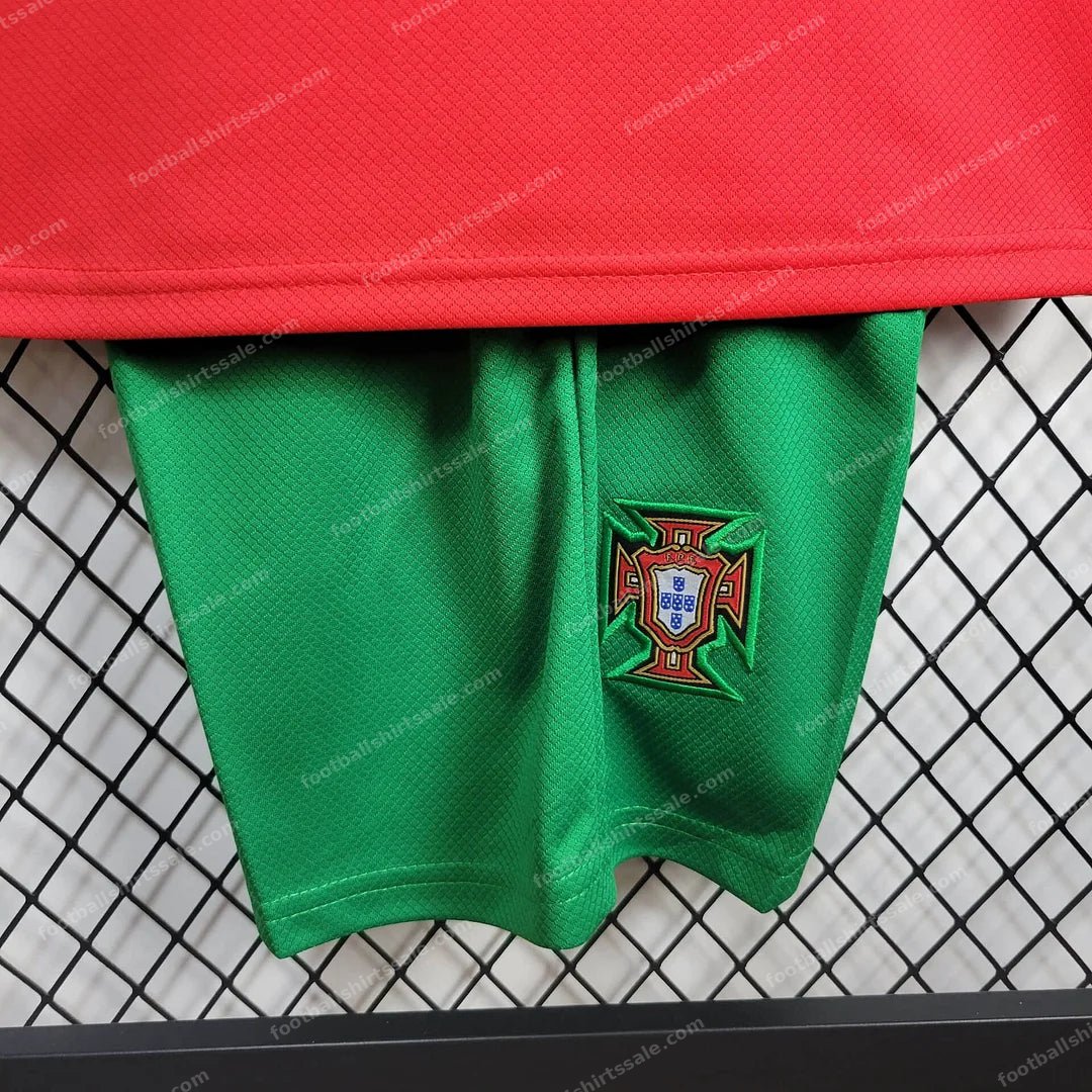 2024 Portugal Home Football Shirt Kids Size 1:1 Thai Quality - Detail 5
