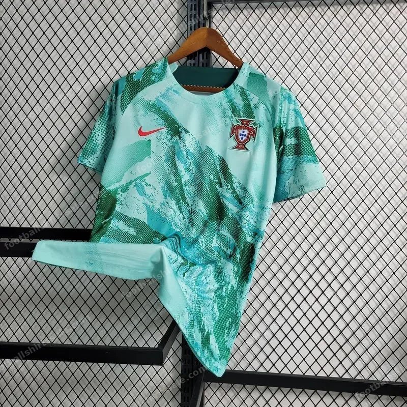 2023/2024 Portugal Pre-Match Training Football Shirt - Detail 2