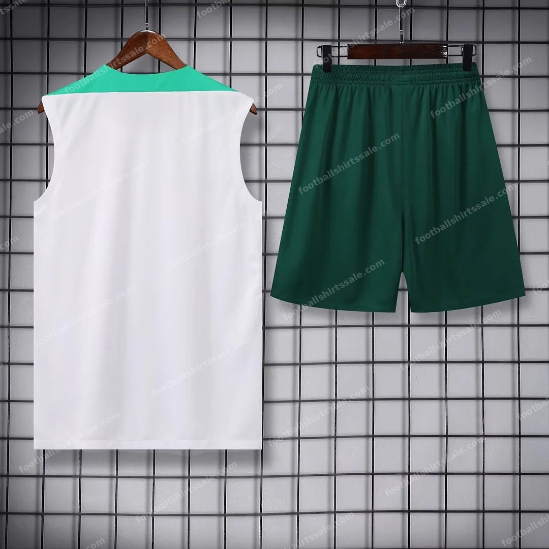2024 Portugal Pre-match Training White Jersey+Shorts 1:1 Thai Quality - Detail 1