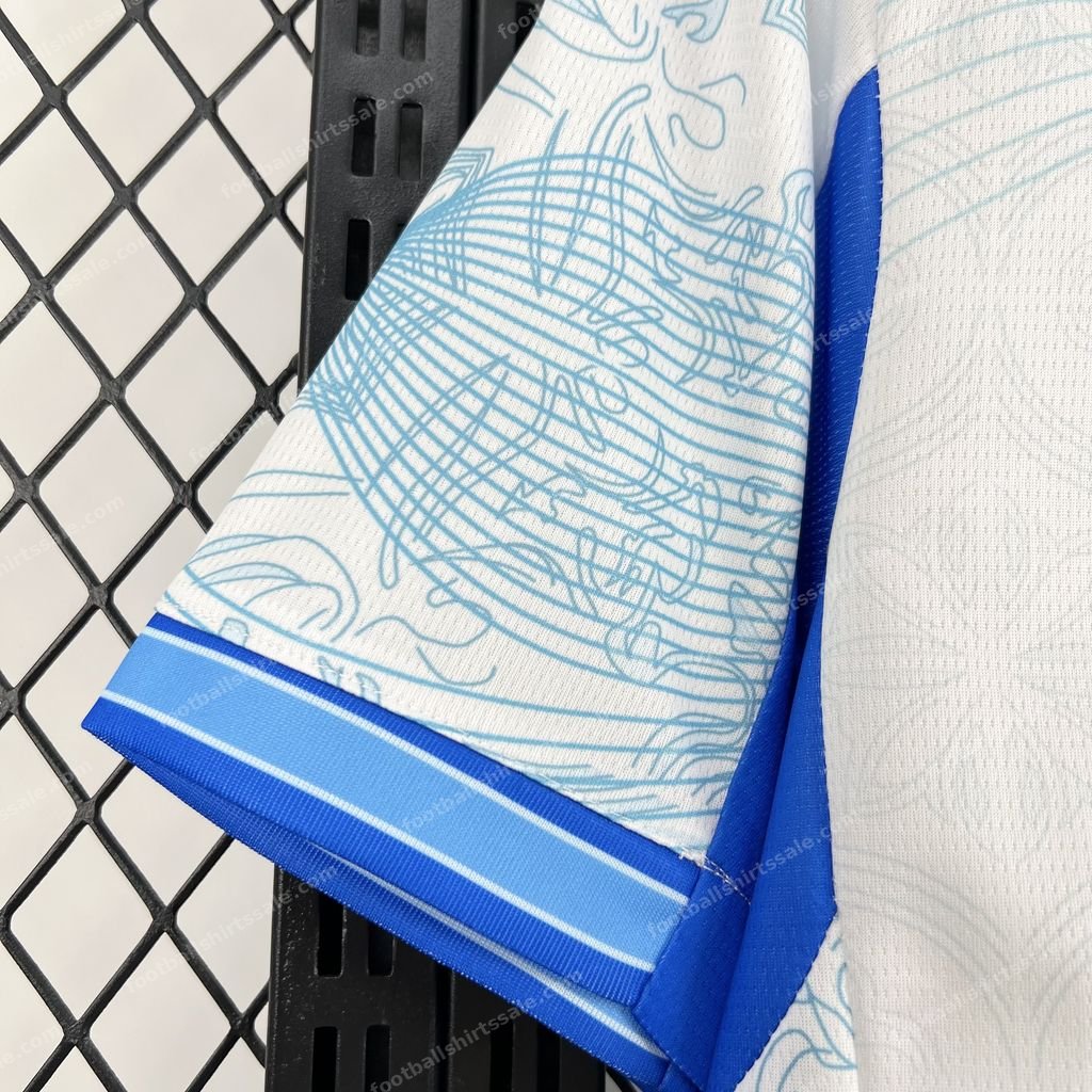 2026 Portugal Special Edition White Blue Shirt - Detail 2