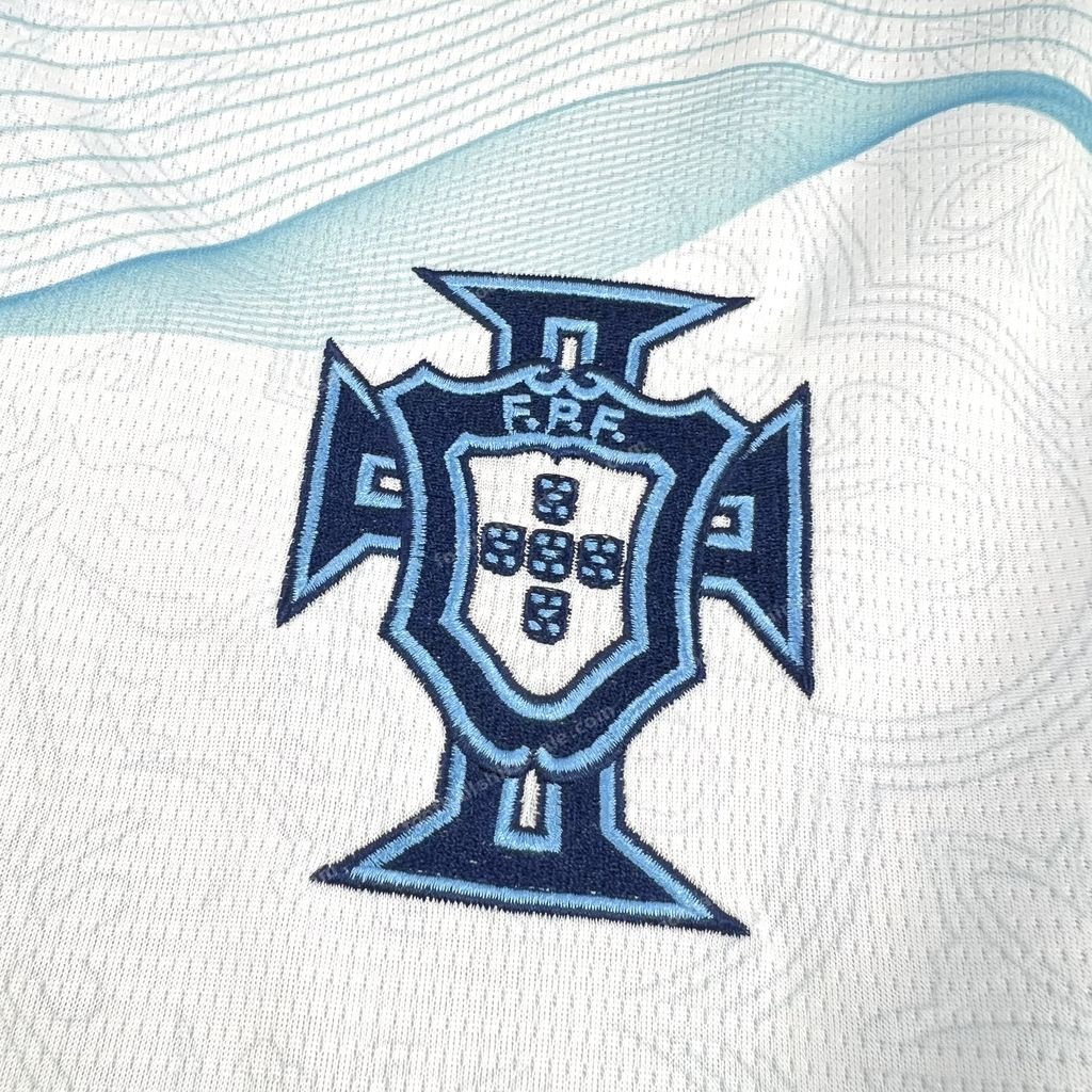2026 Portugal Special Edition White Blue Shirt - Detail 4