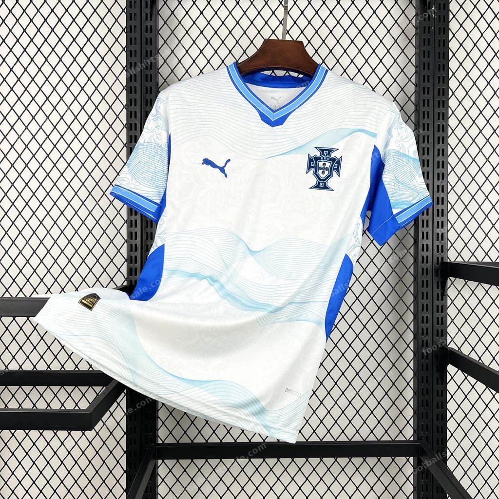 2026 Portugal Special Edition White Blue Shirt